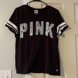 pink sequin shirt